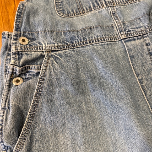 Gap Overalls Women Large Or Men Medium Y2K Denim Bibs Light Medium Wash Blue. - Picture 9 of 14